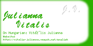 julianna vitalis business card